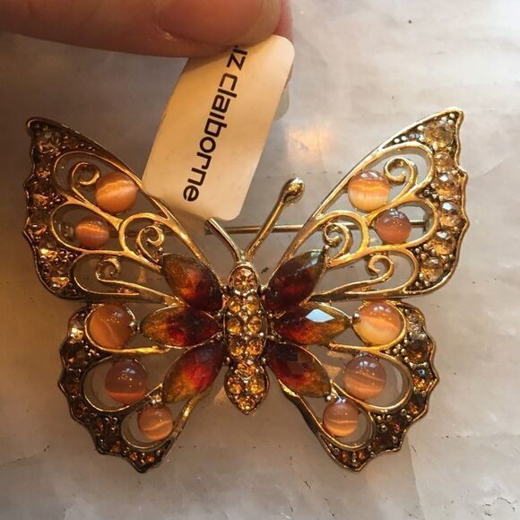 LIZ CLAIBORNE Brooch Vintage NWT - Picture 1 of 8